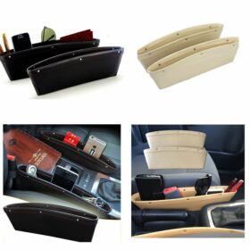 Leather Catch Caddy Seat Catcher Pair