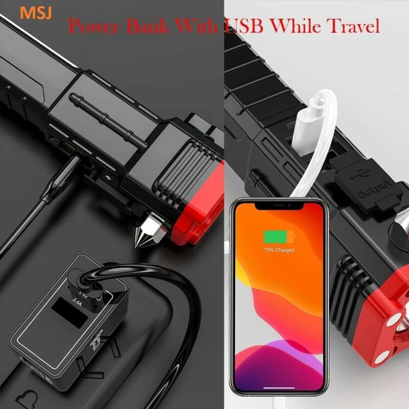 Rechargeable LED Torch Flashlight 2