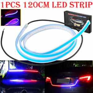 Red & Blue Flexible Car Dashboard Police Strip Light - Emergency SOS