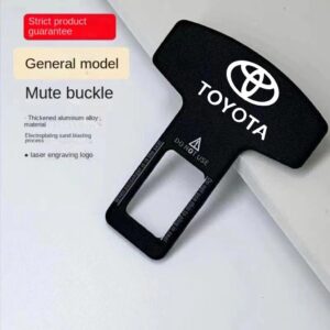 Car Seat Belt Clip Slim – Toyota – Black - Metal High Quality - China Made