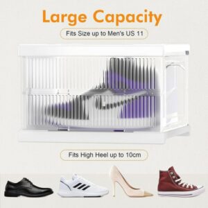 stackable shoe storage box 3 layer