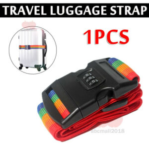 Adjustable Suitcase Belts Luggage Strap With Combination Lock Travel Purpose