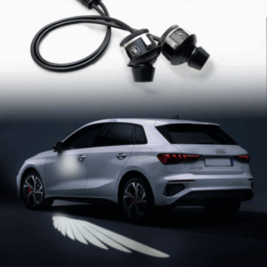 Car Side Rearview Mirror Dynamic Angel Wings Projection Light
