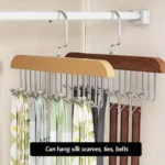 multifunctional 8 hook wooden hanger