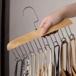 wooden hanger for wardrobe organization