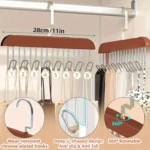 space saving wooden hanger for clothes