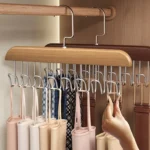 heavy duty wooden hanger 8 hooks