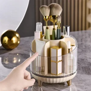rotating makeup organizer lipstick brush holder