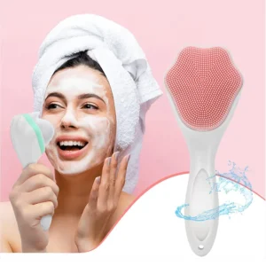 silicone face cleaning brush