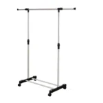 Single‑Pole Clothes Hanger 2 adjustable height garment rack single pole