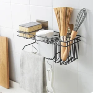wall mounted bathroom wall caddy organizer