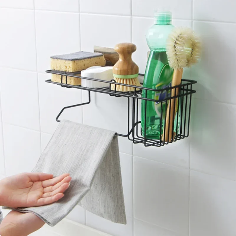 self adhesive wall caddy bathroom shelf