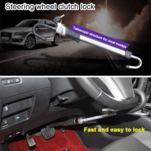 Car Anti-Theft Pedal to Steering Wheel Jewel Lock – Heavy-Duty Security Device
