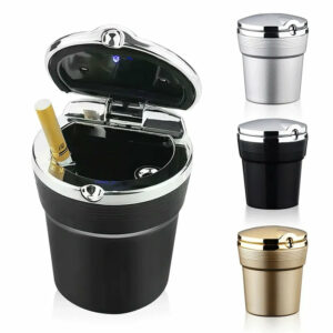 Chrome Car LED Ashtray