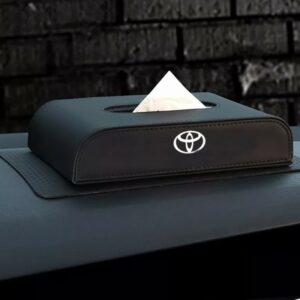 Suzuki, Kia, Honda, Toyota Logo Car Tissue Box Black