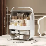 large capacity acrylic door cosmetic box