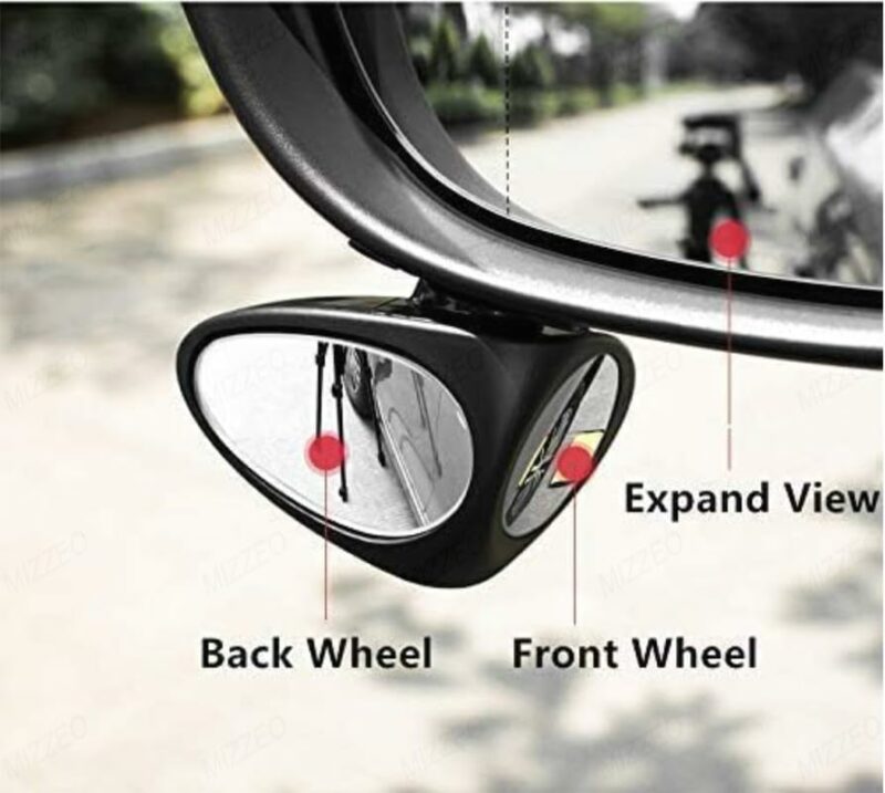 Rotatable Blind Spot Mirror Installed on Car Mirror