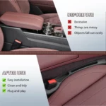 black pvc seat gap filler strip for car interior