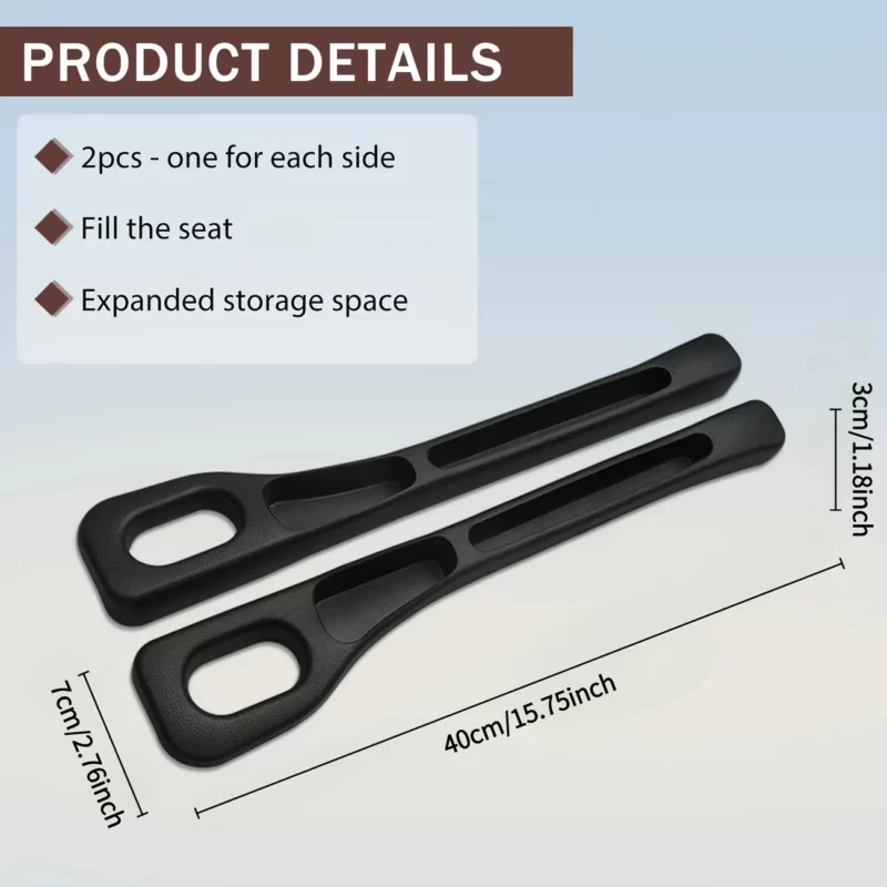 anti-drop car seat gap filler installed in vehicle