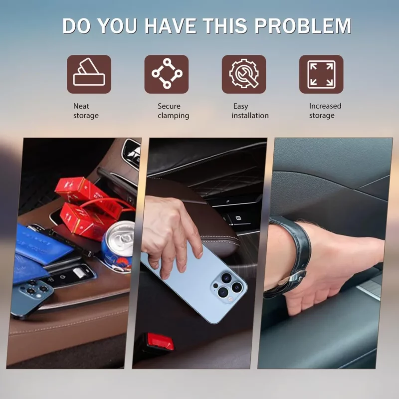 2pcs car seat gap filler set for left and right side