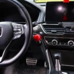 red joystick style push start stop button cover