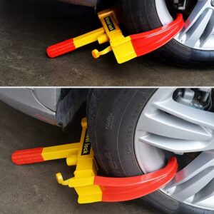Heavy-Duty Anti-Theft Wheel Lock – Adjustable Car Tire Clamp for Vehicle Security