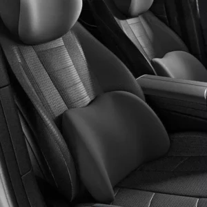 Car Lumbar Seat Cushion – Large Size Orthopedic Back Support Pillow for Driving & Office Chair