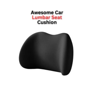 Car Lumbar Seat Cushion – Large Size Orthopedic Back Support Pillow for Driving & Office Chair