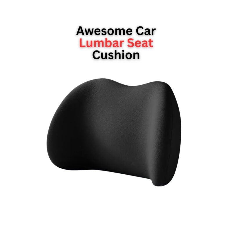Car Lumbar Seat Cushion – Large Size Orthopedic Back Support Pillow for Driving Office Chair 1