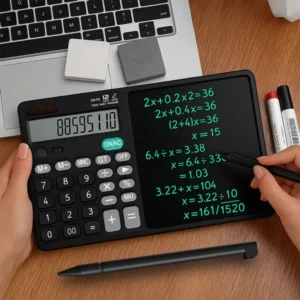 Portable Handwriting Calculator – Multifunctional Student Calculator with LCD Writing Pad