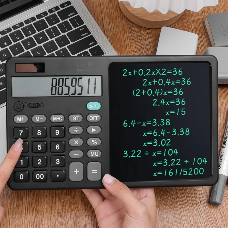 Portable Handwriting Calculator – Multifunctional Student Calculator with LCD Writing Pad 2