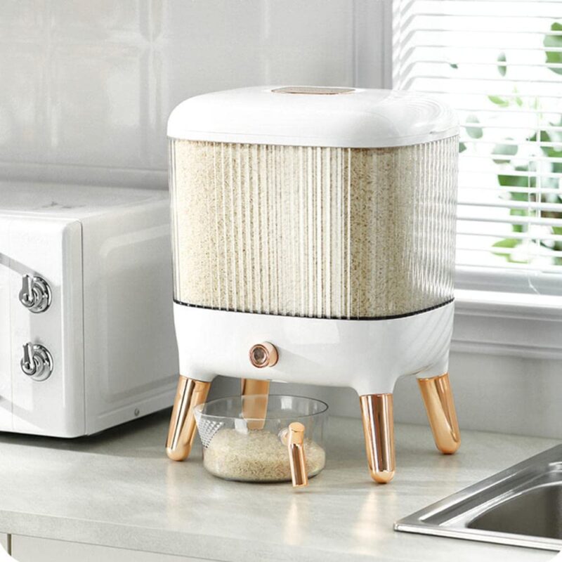 10 kg Rice Dispenser – Premium Airtight Storage Container 1 10 kg Rice Dispenser