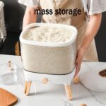 10 kg Rice Dispenser – Premium Airtight Storage Container 4 premium rice dispenser container plastic