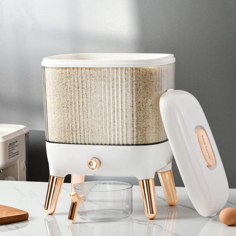 airtight rice storage box with lid