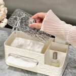 decorative ceramic rabbit tissue container