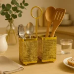 Metal Cutlery Holder – Compact & Rust-Proof Kitchen Organizer 1 Metal Cutlery Holder