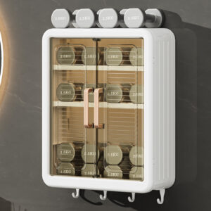 wall mounted cabinet storage 2 tier