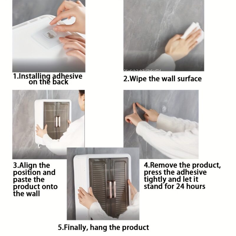 bathroom/kitchen wall cabinet 2‑tier