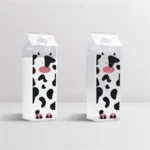 clear acrylic milk and juice container