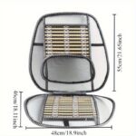 Bamboo Mesh Car Seat Lumbar Back Support 5 bamboo fiber mesh lumbar car cushion Pakistan