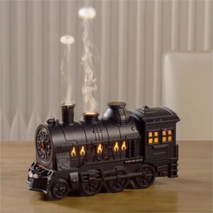 black train diffuser 3 in 1 steam humidifier aroma mist