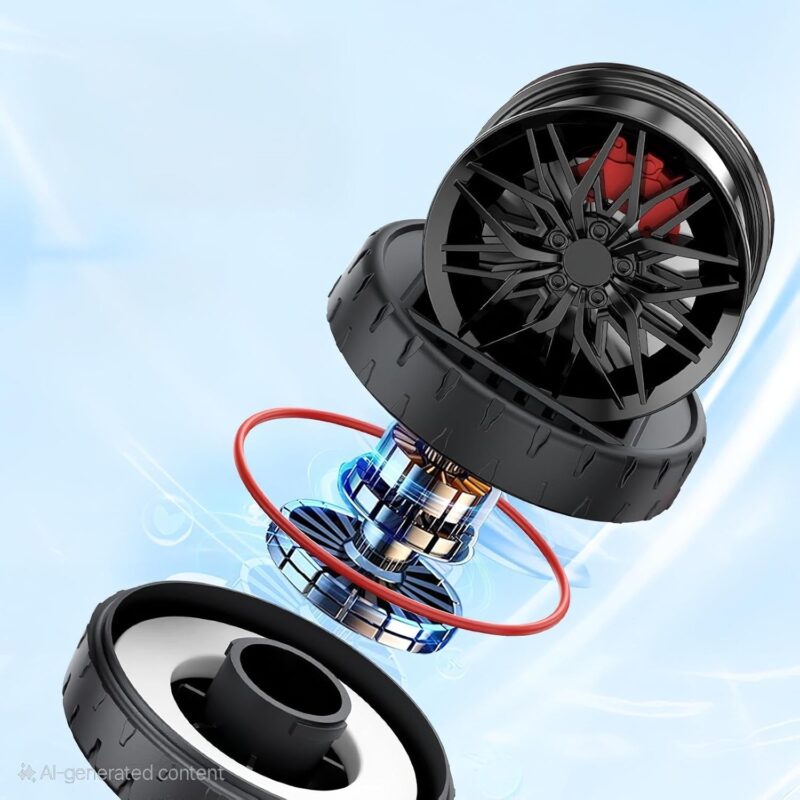 rotating wheel hub car scent diffuser