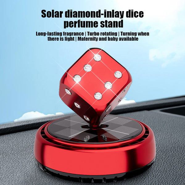 rotating dashboard air freshener solar power