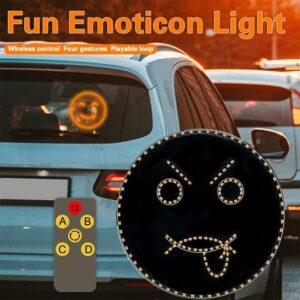 1 Set Funny Emoticon Light Car Finger Light with Remote Control