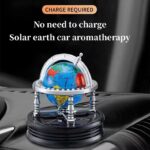 rotating solar car air freshener globe design