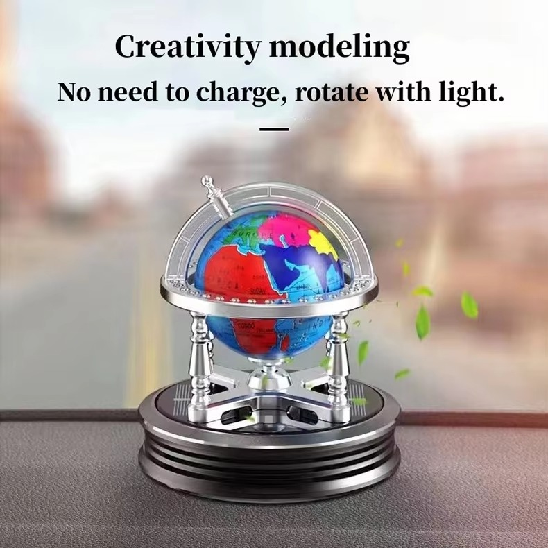 auto air freshener rotating globe scent