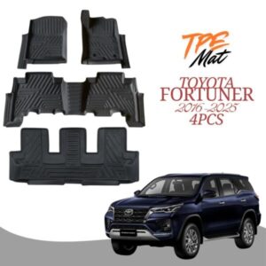 Toyota Fortuner 2016-2025 TPE Car Floor Mats Easy Clean Anti-Slip Waterproof - Premium All-Weather Car Interior Protection