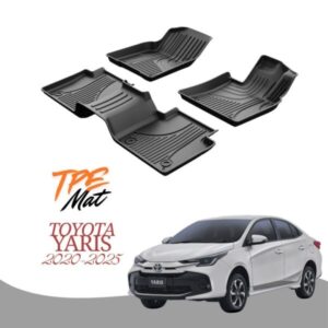 Toyota Yaris 2020-2025 TPE Car Floor Mats Easy Clean Anti-Slip Waterproof - Premium All-Weather Car Interior Protection