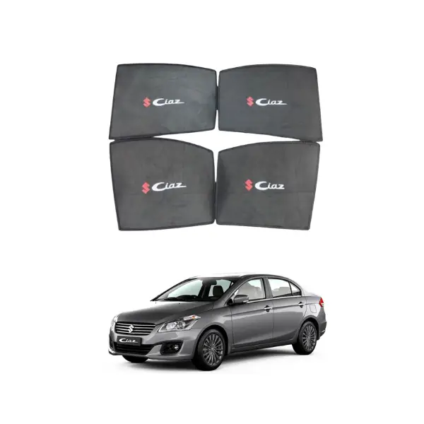 Suzuki Ciaz High Quality Sun Shade with Logo 4Pcs Black 2017 2019