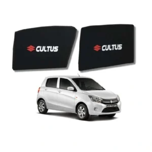Suzuki Cultus High Quality Sun Shade with Logo 4Pcs – Black – 2017-2021